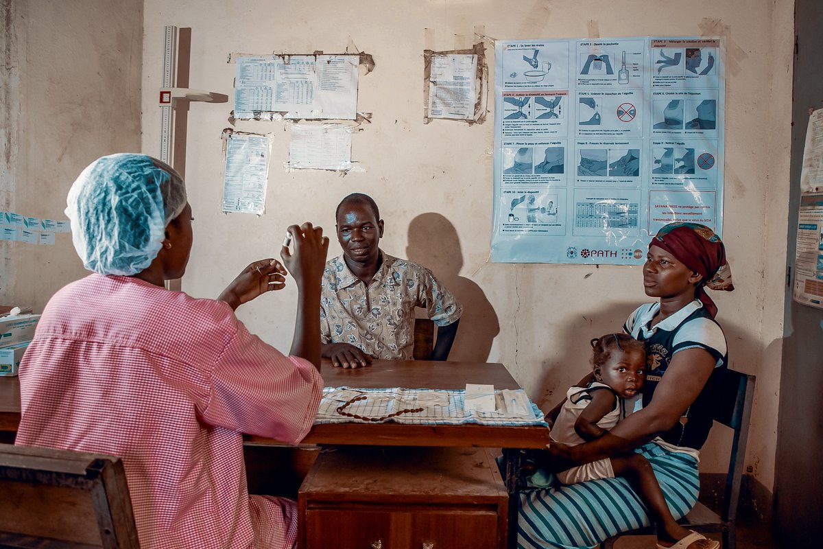 Burkina Faso: Couple and infant visit clinic