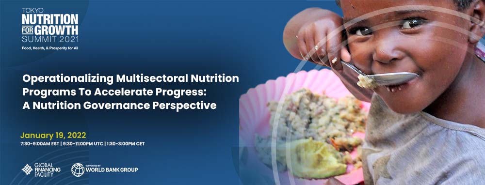 Operationalizing Multisectoral Nutrition Programs To Accelerate